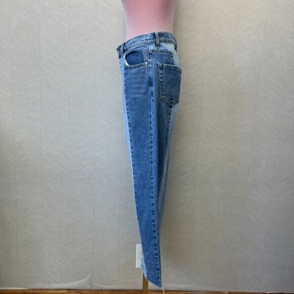 Pacsun High Rise Straight Medium Wash two tone Jeans Size 26 - Picture 3 of 9